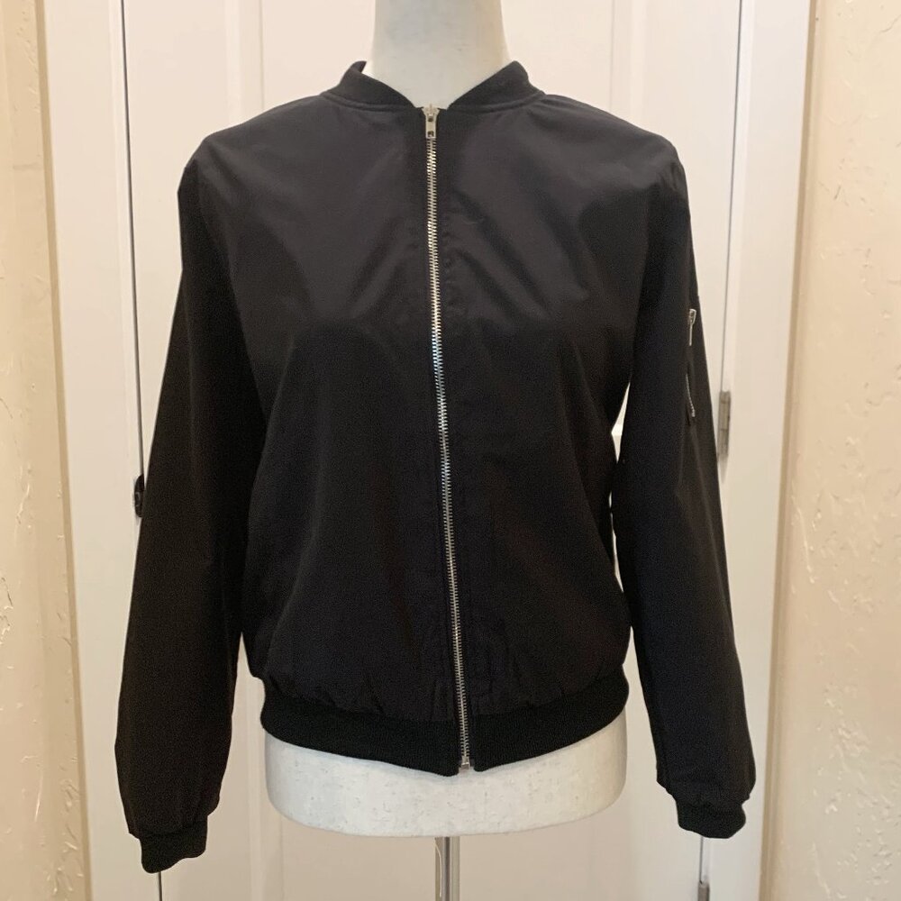 NEVER WORN! Women's Black Bomber Jacket
